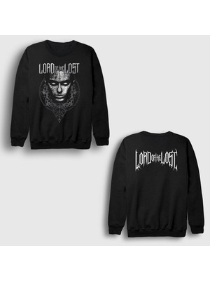 Presmono Unisex Siyah Judas Lord Of The Lost Sırt Baskılı Sweatshirt