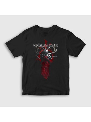 Presmono Unisex Çocuk Siyah Exul Metal Ne Obliviscaris T-Shirt