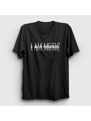 Presmono Unisex Siyah I Am Music Playboi Carti T-Shirt