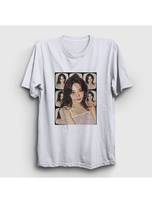 Presmono Unisex Beyaz Poster V2 Kim Sejeong T-Shirt