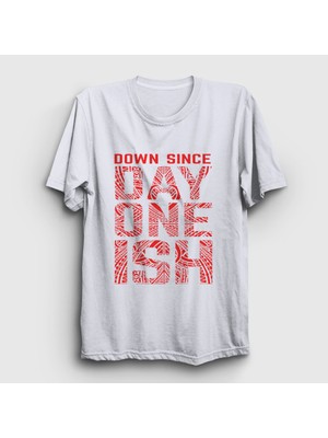 Presmono Unisex Beyaz Day One Ish V2 Wwe Güreş The Usos T-Shirt