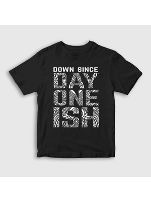 Presmono Unisex Çocuk Siyah Day One Ish Wwe Güreş The Usos T-Shirt