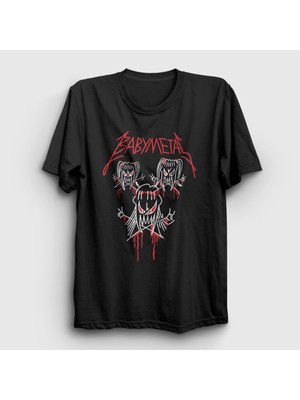 Presmono Unisex Siyah Band Müzik Babymetal T-Shirt