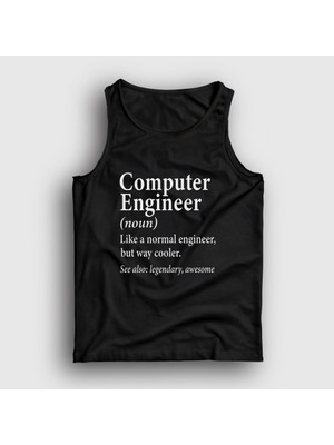 Presmono Unisex Siyah Computer Engineer Hediye Bilgisayar Mühendisi Atlet