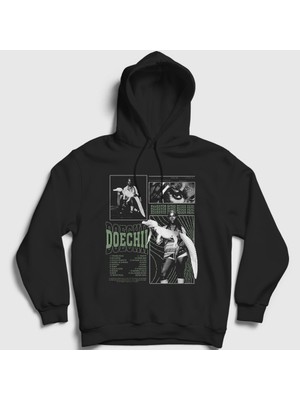 Presmono Unisex Siyah Alligator Bites Müzik Doechii Kapüşonlu Sweatshirt