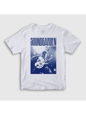 Presmono Unisex Çocuk Beyaz Chris Cornell Rock Soundgarden T-Shirt