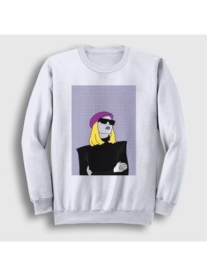 Presmono Unisex Beyaz Cool Roisin Murphy Sweatshirt