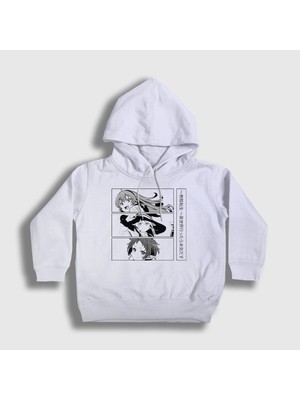 Presmono Unisex Çocuk Beyaz Eris Roxy Sylphiette Mushoku Tensei Kapüşonlu Sweatshirt