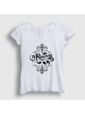 Presmono Kadın Beyaz Logo The Rasmus T-Shirt