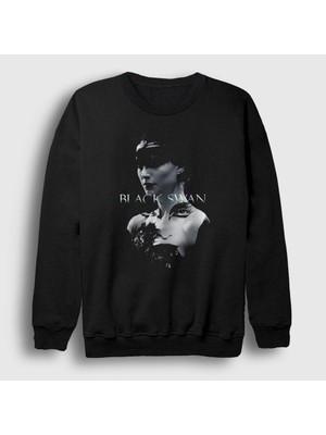 Presmono Unisex Siyah Nina V2 Black Swan Bale Balerin Sweatshirt