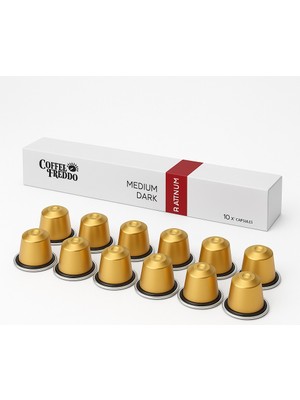 Okavango Kapsül Kahve, Espresso, Nespresso Uyumlu Alüminyum Kapsül Kahve Sert Platinum