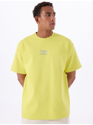 Gmg Fırenze Bisiklet Yaka Sarı Erkek T-Shirt GU25MSS03028