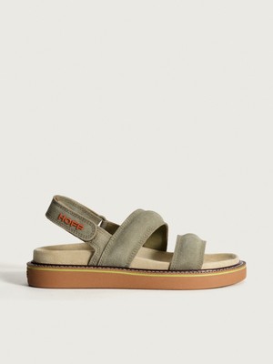 Hoff Deri Haki Kadın Sandalet 12412004