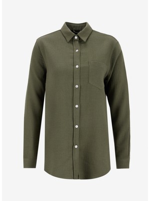 Haki Kadın Normal Gömlek Archıe