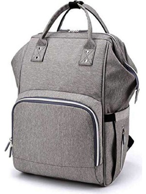 Nidage UltraNova Beyaz Tekstil Sırt Çantası, anne ve bebek bakımı için fonksiyonel tasarım