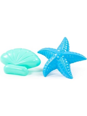 UltraNova Renkli Deniz Yıldızı ve Deniz Kabuğu Ikili Set, Mavi, Çocuklar İçin Eğlenceli ve Güzel Ürün