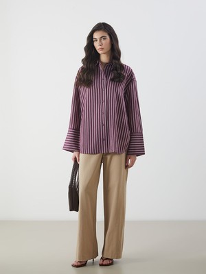 Lc Waikiki Yeni Sezon Standart Fit Poplin Kadin Pantolon - S5MO15Z8