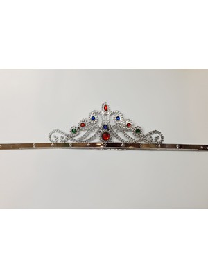 ForWhat Büro Ev Ofis Etkinlik Gösteri Kraliçe Prenses Kostüm Tacı Için 60CM Silver Plastik Taç