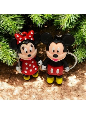 Mickey Mouse Çift Anahtarlık ve Çanta Aksesuarı 2'li