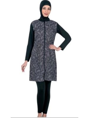 Fantasy 3352 Bayan Desenli Tesettür Mayo