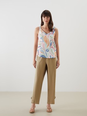 Lc Waikiki Yeni Sezon Beli Lastikli Modal Karisimli Kadin Pantolon - S5KR03Z8