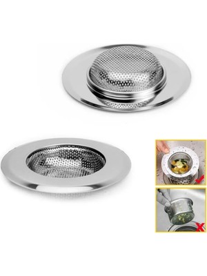 Lotustech 5 Adet Paslanmaz Lavabo  Süzgeçi 7,5 cm