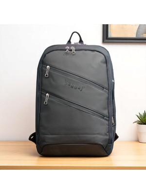 Laptop Gözlü ve Körüklü Ince Tasarım Sırt Çantası Baggaj S24129