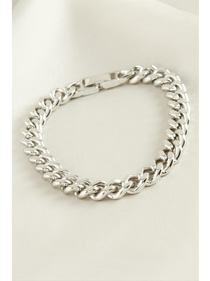 Xuping Düz  Zincir Lüks Çelik Bileklik