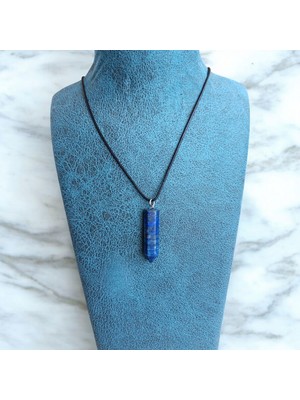 Lapis Lazulli Doğal Taş Kolye - Lapis Kolye- Lapis Lazulli Pandül Kolye