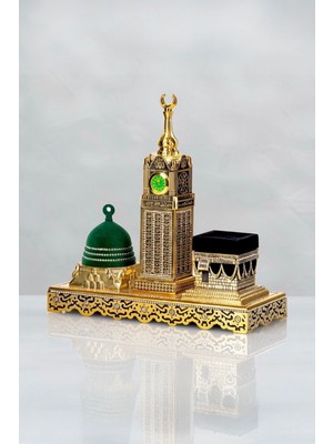 Zemzem Kulesi/kabe/mescid-I Nebevi Dekoratif Obje/biblo 27*27 cm
