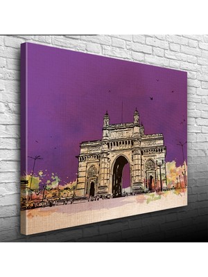 Tarihi Gateway Of India Anıtı Kanvas Tablo 50 x 70