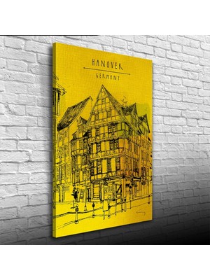 Germany Klasik Alman Mimarisi Kanvas Tablo 50 x 70