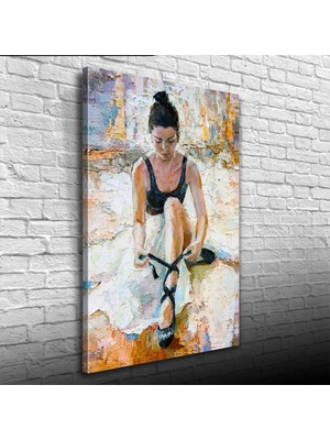 Yağlıboya Balerin Portresi Kanvas Tablo 50 x 70