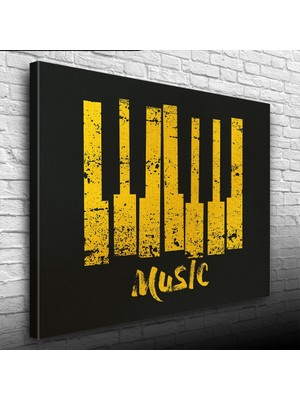 Music Piyano Tuşları Poster Kanvas Tablo 50 x 70