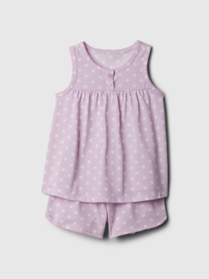 Gap Bebek Pembe Geri Dönüştürülmüş Pijama Takımı