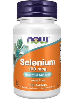 Now Selenyum 100 Mcg Essential Mineral* 100 Tablets