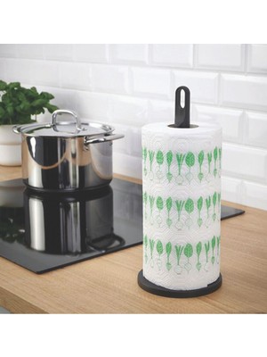 IKEA Elite Familj Kağıt Havluluk, Plastik Kağıt Havlu Standı, Antrasit, 30CM, 1 Adet