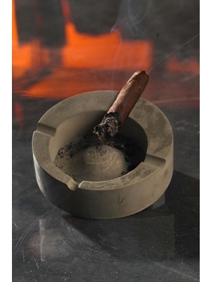 Elite Büyük Boy Beton Kül Tablası Puro Küllük 13 cm 1 Adet