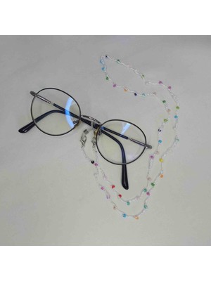 Renkli Boncuk Tasarım Handmade Gözlük Ipi