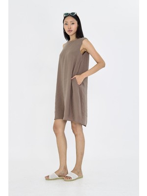 Sıfır Kol Modal Elbise