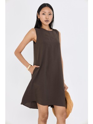 Sıfır Kol Modal Elbise