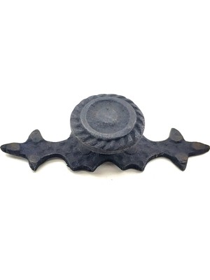 Antika Tarz Dekoratif Pirinç Çizgili Düğme - 25X80 Mm, Oksit