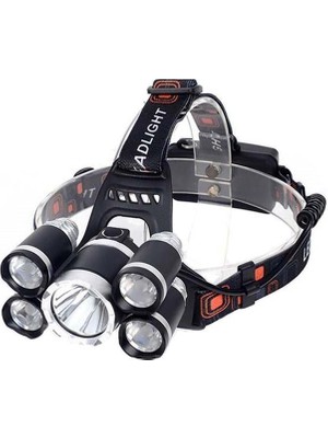 Powermaster MX-501 5 Power Ledli Su Geçirmez 18650 Pilli Şarj Edilebilir Kafa Feneri