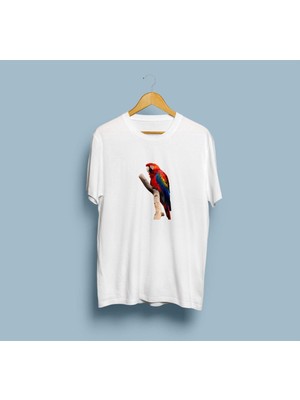 Bahriyeli Collection Oversize Papağan Tasarım T-Shirt