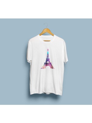 Bahriyeli Collection Oversize Eyfel Kulesi / Eiffel Tower Tasarım T-Shirt
