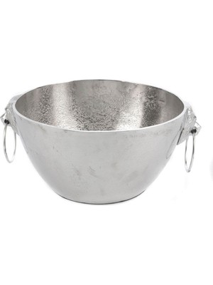 Elite Antik Gümüş Dekoratif Kase 28X19X14CM 1 Adet