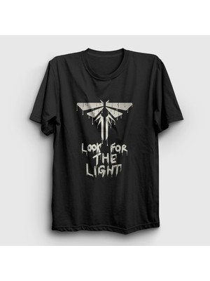 Presmono Unisex Siyah Look For The Light The Last Of Us T-Shirt
