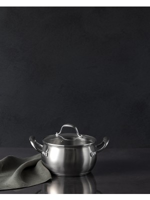 Madame Coco Avery Derin Tencere - Çelik - 18 cm