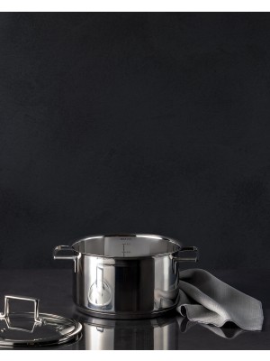 Madame Coco Elena Derin Tencere - Çelik - 20 cm