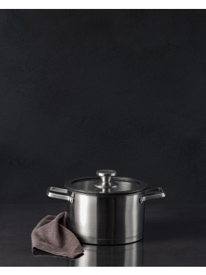 Madame Coco Raye Derin Tencere - Çelik - 20 cm